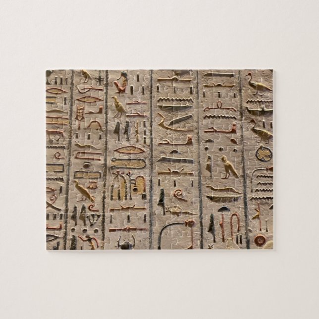 Ancient Egyptian Hieroglyph Text Jigsaw Puzzle (Horizontal)