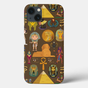 Ancient Egyptian Hieroglyphic -Pattern Symbol  iPhone 13 Case