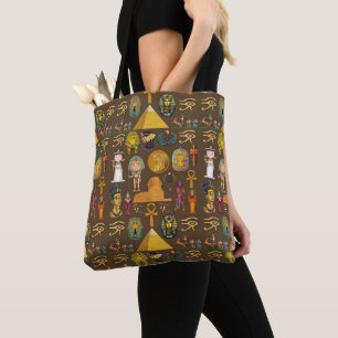 Ancient Egyptian Hieroglyphic -Pattern Symbol Tote Bag