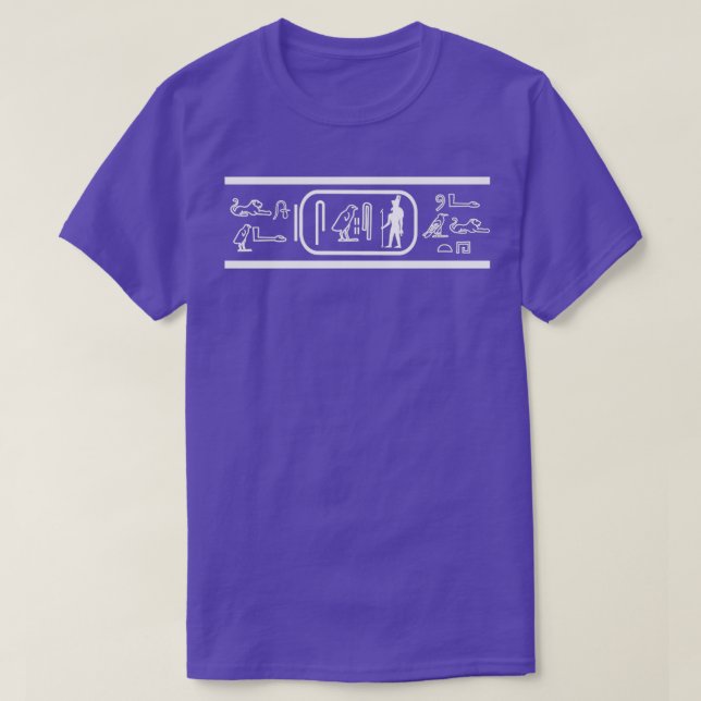 Ancient Egyptian Hieroglyphics Written Love Health T-Shirt (Design Front)