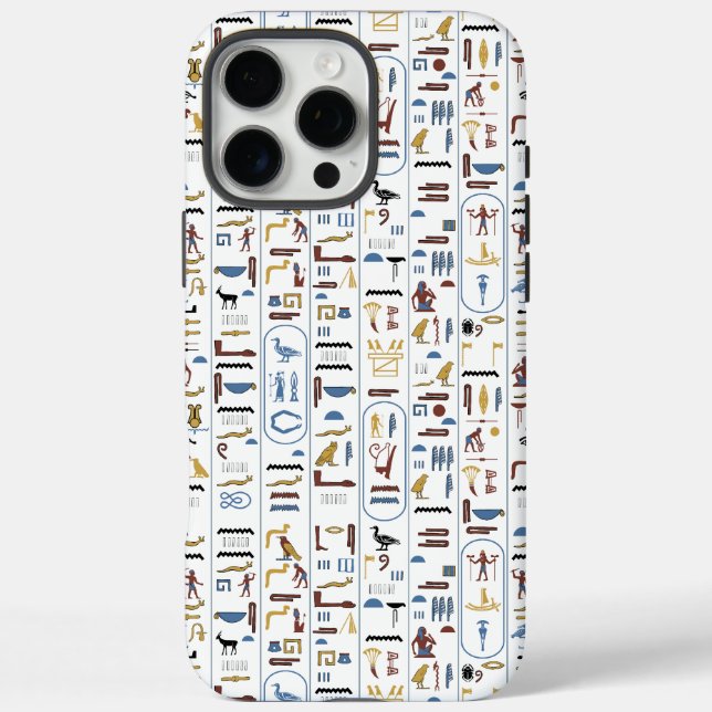 Ancient Egyptian Hieroglyphs Pharaoh Egypt Art Case-Mate iPhone Case (Back)