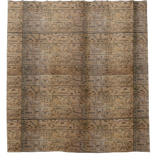 Ancient Egyptian Hieroglyphs Shower Curtain