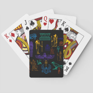 Ancient Egyptian Hieroglyphs & Symbols Playing Cards