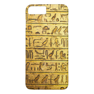 Ancient Egyptian Hieroglyphs Yellow iPhone 7 Plus iPhone 8 Plus/7 Plus Case
