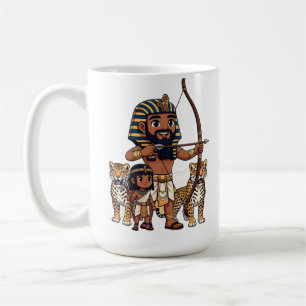 Ancient Egyptian Hunt with Leopards Coffee Mug
