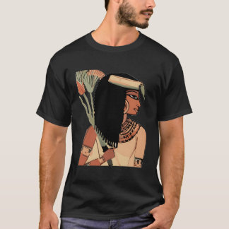 Ancient Egyptian Kemet Art Black Kemetic Queen T-Shirt