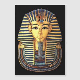 Ancient Egyptian King Tut Gold Mask magnet card