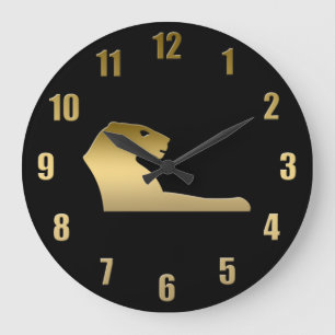 Ancient Egyptian lion – goddess Sekhmet Large Clock