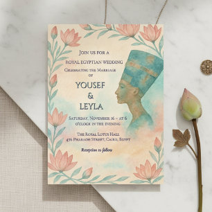 Ancient Egyptian Majestic Nefertiti Invite