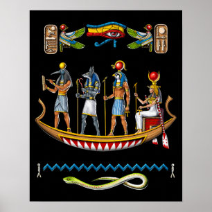 Ancient Egyptian Mythology Gods Poster