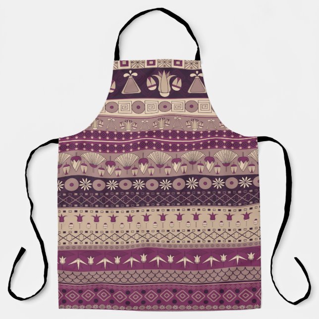 Ancient Egyptian ornament Tribal seamless pattern. Apron (Front)