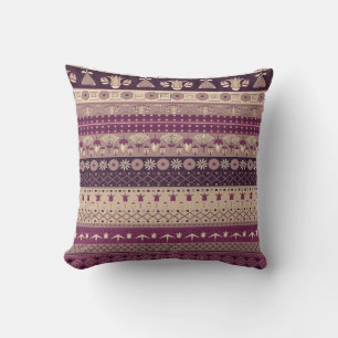 Ancient Egyptian ornament Tribal seamless pattern. Cushion