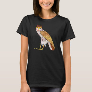 Ancient Egyptian Owl Wisdom Protection Hieroglyphi T-Shirt