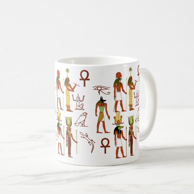 Ancient Egyptian Pantheon Coffee Mug (Front Right)