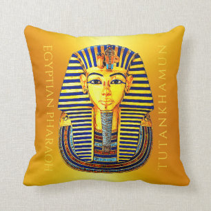 Ancient Egyptian Pharaoh Tutankhamun Gold Mask Th Cushion