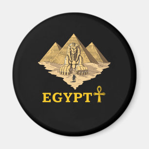 Ancient Egyptian Pyramids Sphinx Sacred Geometry Magnet