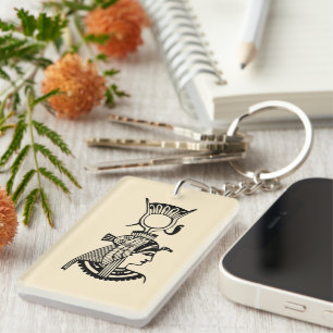 Ancient Egyptian Queen Nefertiti Art Keychain