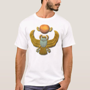 Ancient Egyptian Sacred Scarab - Gold T-Shirt