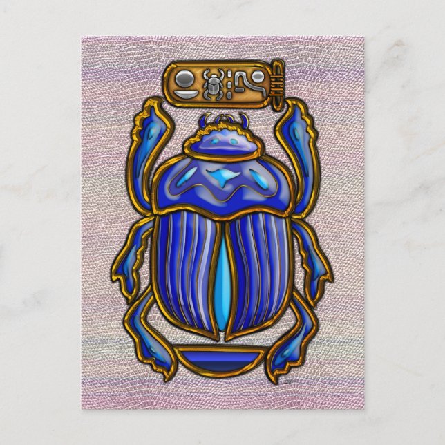 Ancient Egyptian Scarab Postcard (Front)