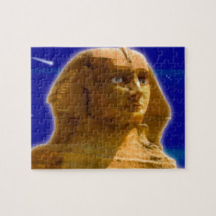 Ancient Egyptian Sphinx at Giza Art Design Jigsaw Puzzle