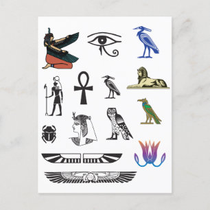 Ancient Egyptian Symbols Postcard
