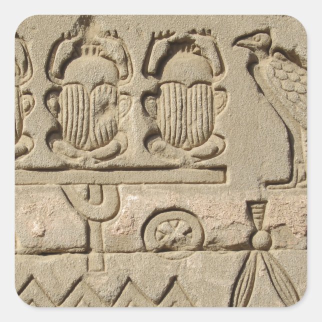 Ancient Egyptian Symbols Square Sticker (Front)