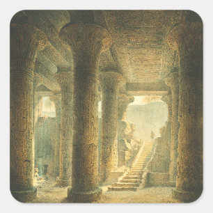 Ancient Egyptian Temple of Esna  Square Sticker