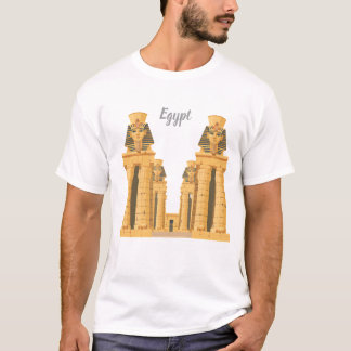 Ancient Egyptian Temple Sticker T-Shirt