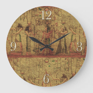 Ancient Egyptian Temple Wall Art Large Clock