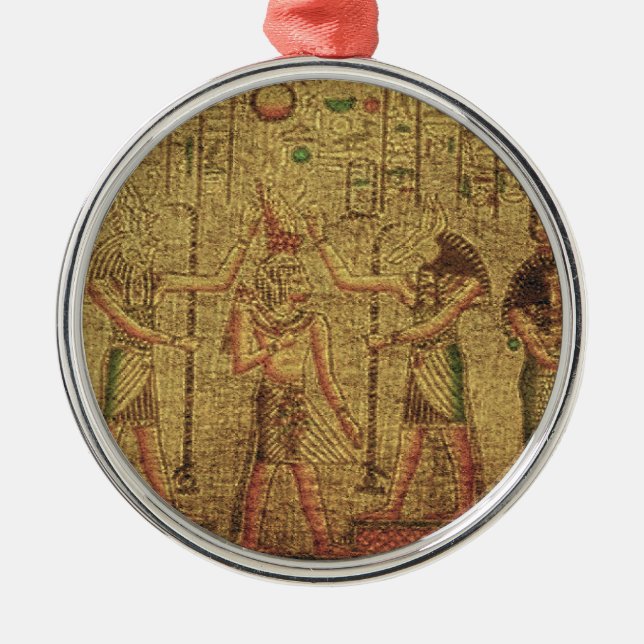 Ancient Egyptian Temple Wall Art Metal Tree Decoration (Front)
