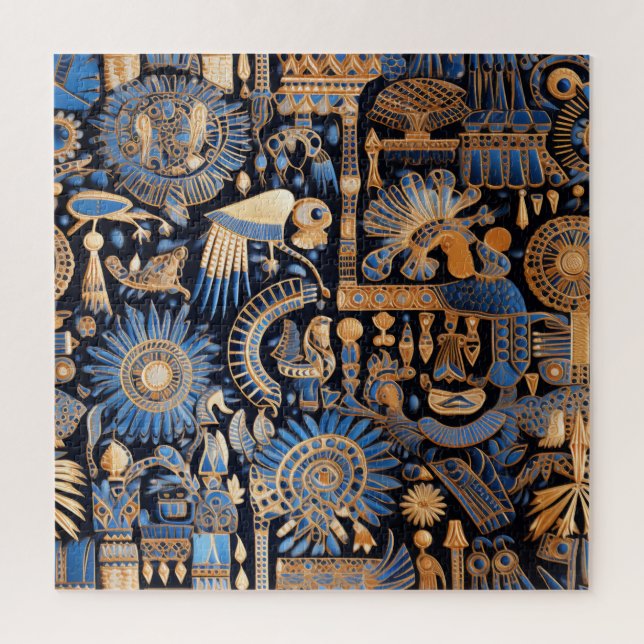 Ancient Egyptian Textile Puzzle (Vertical)