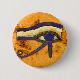 Ancient Egyptian The Eye of Horus 6 Cm Round Badge