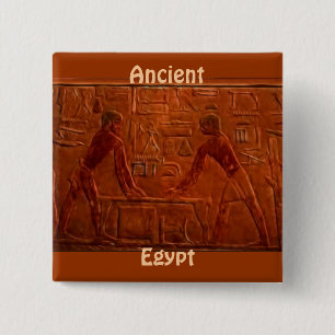 Ancient Egyptians at Sanding Table Art Button
