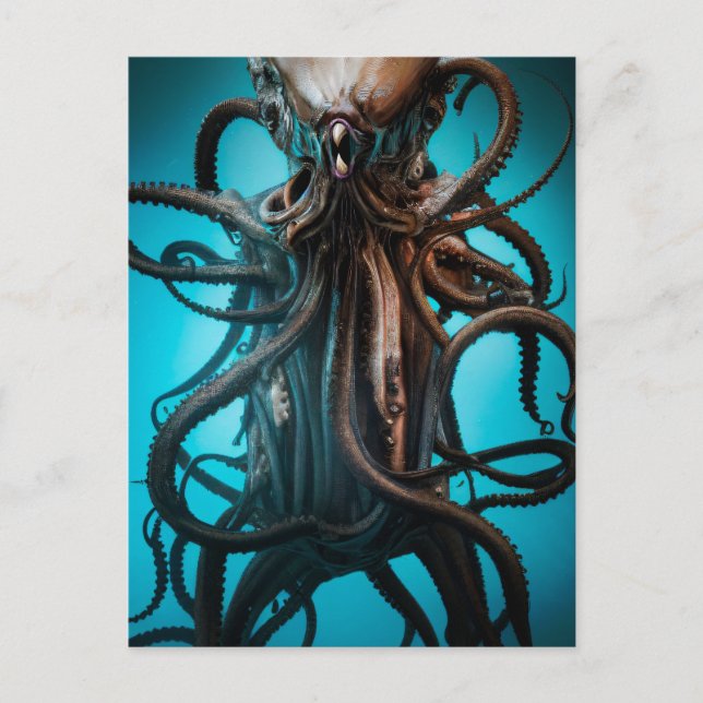 Ancient Eldtich Deep Ocean Horror Postcard (Front)