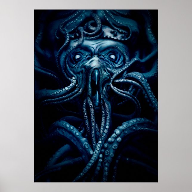 Ancient Eldtich Horror: Deep Ocean Kraken Poster (Front)