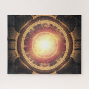 Ancient Electric Pattern into Black Hole Space Jigsaw Puzzle