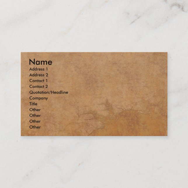 Ancient Elements Business Card (Front)