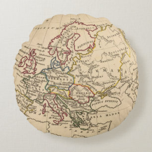 Ancient Europe Round Cushion