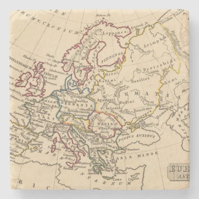 Ancient Europe Stone Coaster (Front)