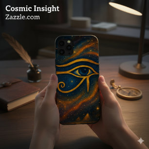 Ancient Eye of Horus Cosmic Mystique iPhone 16 Plus Case
