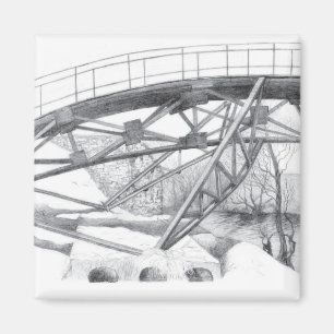 Ancient footbridge magnet