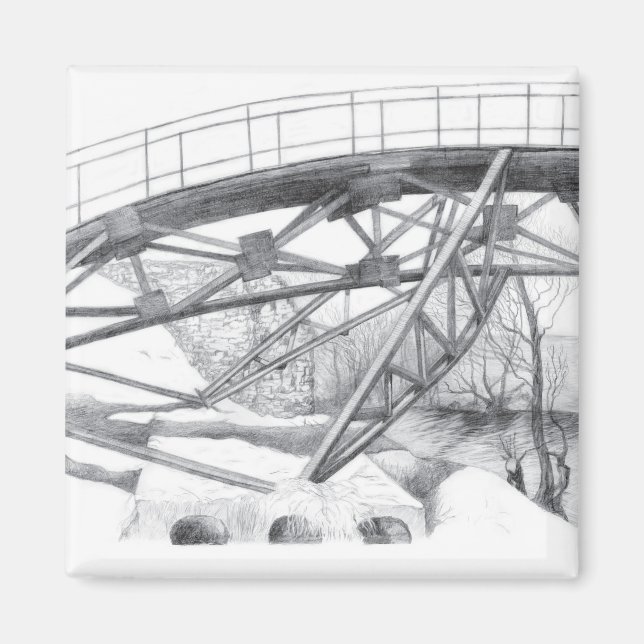 Ancient footbridge magnet (Front)