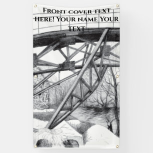 Ancient footbridge pencilart banner