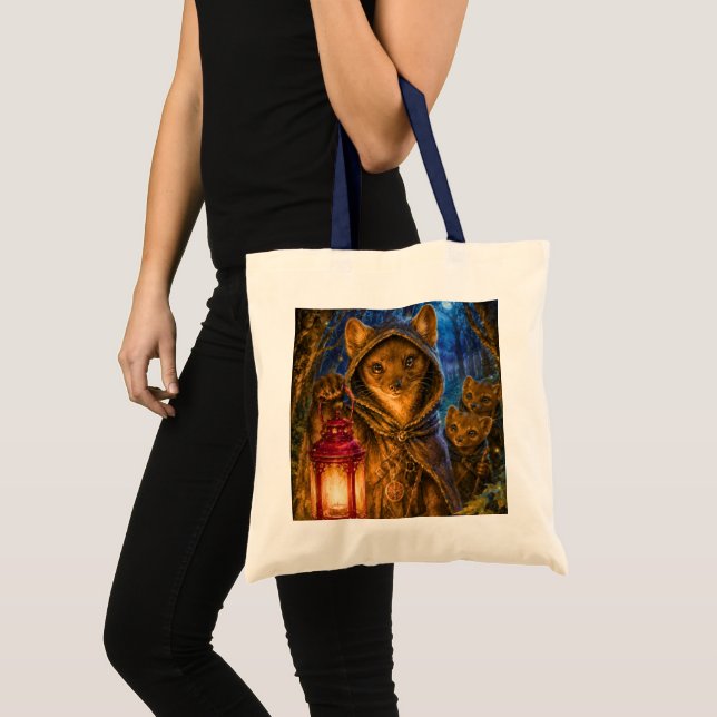 Ancient Forest Pathfinder, Pinemarten Tote Bag (Front (Product))