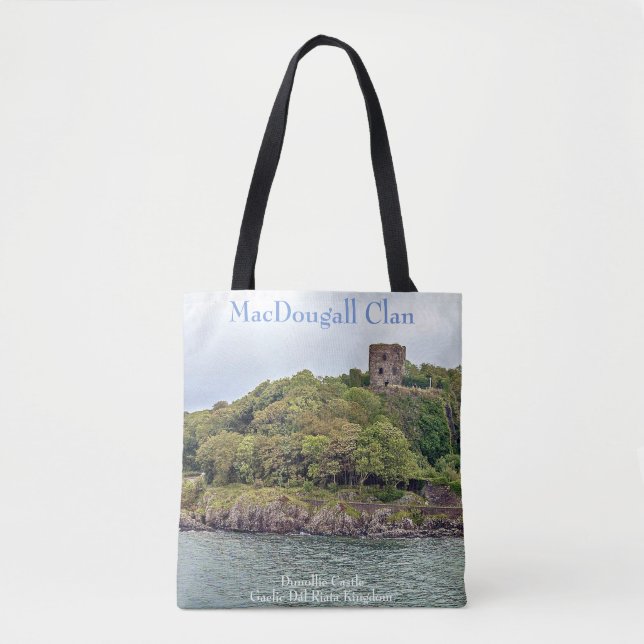 Ancient Gaelic Dunollie Castle Home Of MacDougalls Tote Bag (Front)