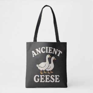 Ancient Geese Retro Aesthetic Art Print - Vintage Tote Bag