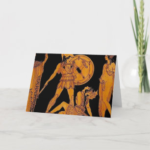 Ancient God And Goddess Frieze - Greece Card