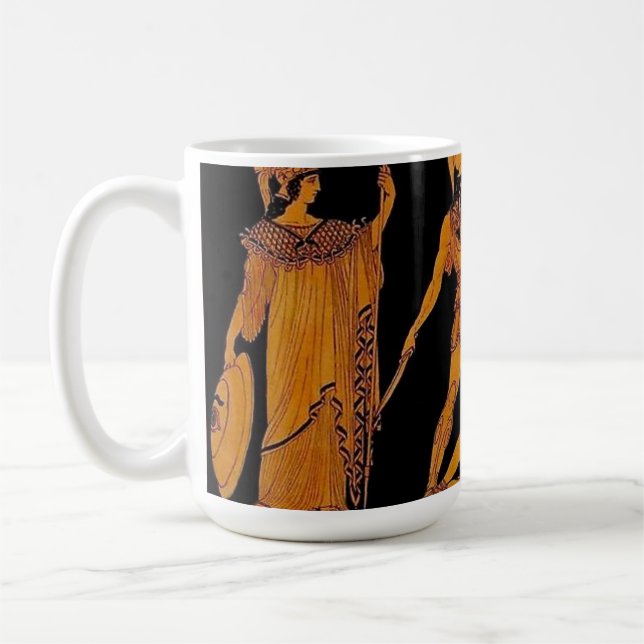 Ancient God And Goddess Frieze - Greece Coffee Mug (Left)