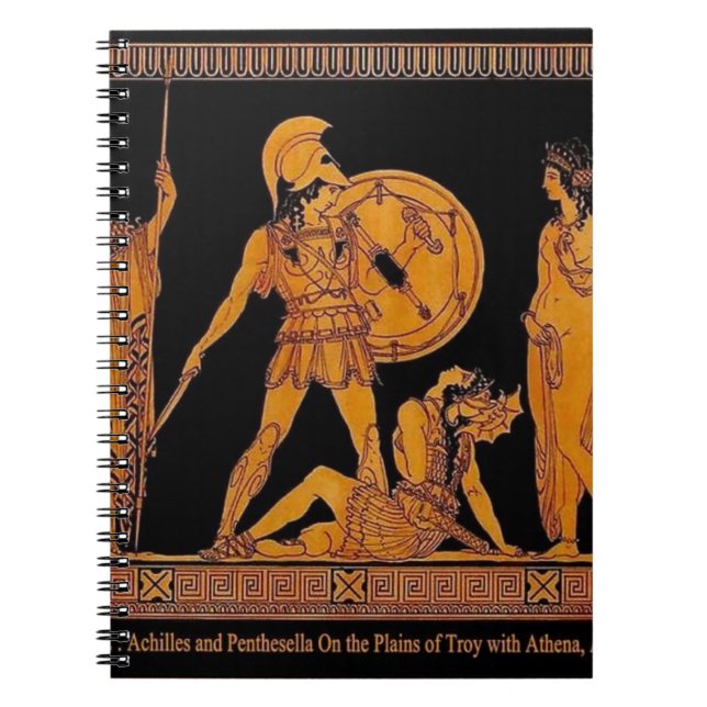 Ancient God And Goddess Frieze - Greece Notebook (Front)