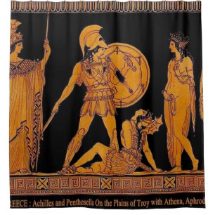 Ancient God And Goddess Frieze - Greece Shower Curtain